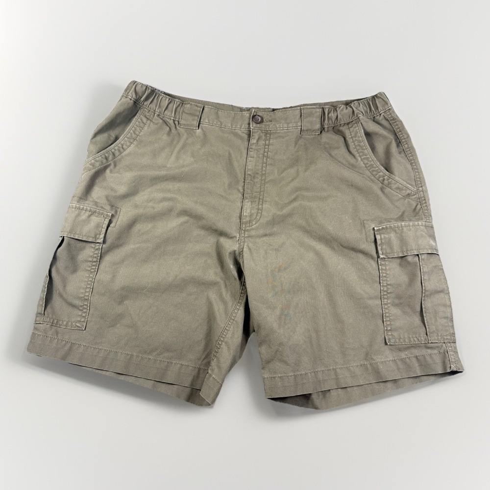 SAVANE Mens Cargo Tactical Shorts Stretch Green Size 40 Waist